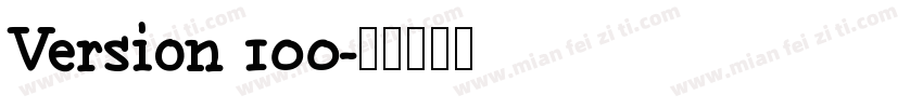 Version 100字体转换